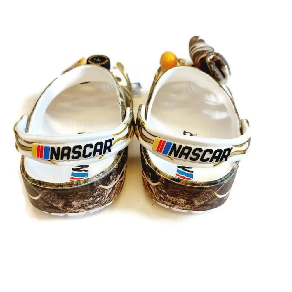 CROCS Mens Size 4 Womens 6 Nascar x Realtree Slip On Classic Clogs Shoes Camo - Picture 8 of 11
